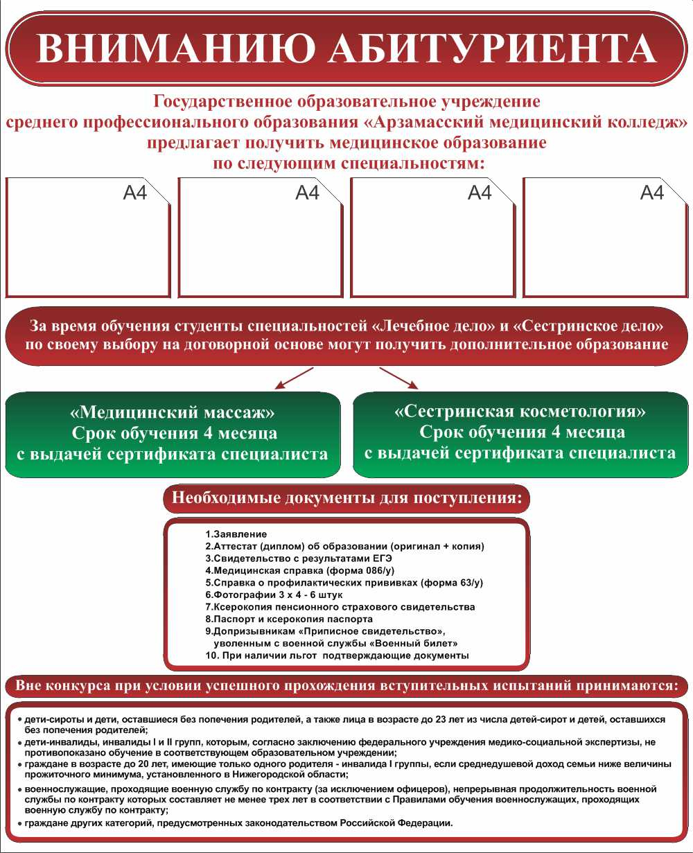 Вниманию абитуриентав Сибае